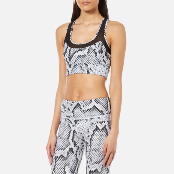 snakeskin sports bra